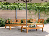 Pallet Sofa Set Natural Wood Solid acacia wood with an oil finish 3209427