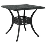 Garden Table Set 3 pcs Black Cast Aluminium 3334725