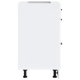 Kitchen Base Cabinet Kalmar White Engineered Wood 854279