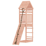 ZNTS Playhouse with Climbing Wall Solid Wood Douglas 3156899