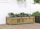 Garden Planter 90x31x31 cm Impregnated Wood Pine 837457