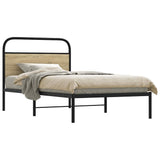 Bed Frame Without Mattress 100x190 cm Sonoma Oak Engineered Wood 4100252