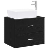 Bathroom Furniture Set Black Oak Engineered Wood 3404391