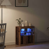 LED Sideboard Brown 60.5 x 37 x 67 cm Engineered Wood 863027