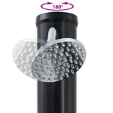 Outdoor Solar shower Black 217 cm PVC and Aluminium 42003412