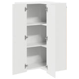 Wall Corner Cabinet LUCCA High Gloss White 57 x 57 x 100 cm 885169