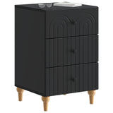 Bedside Cabinet Black 43x 41 x 66.5 cm Engineered Wood 894096