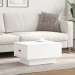 ZNTS Coffee Table White 60x45x31 cm Engineered Wood 848080