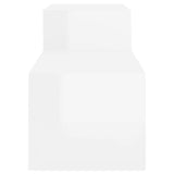 Shoe Cabinet High Gloss White 150x35x45 cm Engineered Wood 816914
