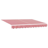 Retractable Awning Red and White 300 x 250 cm 3329996