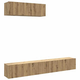 Wall Mounted TV Cabinets 3 pcs Artisan Oak 100x30x30 cm Engineered Wood 3329008