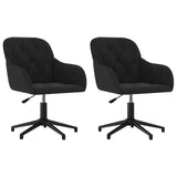 Dining Chair 2 pcs Black 55 x 59.5 x 77 cm Velvet 3415415