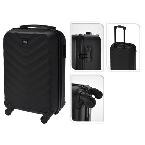 ZNTS ProWorld Suitcase Diamond Design 28 L Black 445916