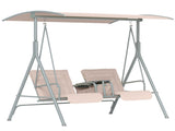 2 Seater Garden Swing Chair Patio Rocking Bench w/ Tilting Canopy, Double Padded Seats, Storage Bag T3398P315889