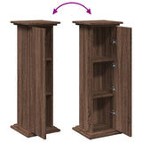 Display Stand with Storage Brown Oak 31x30x90 cm Engineered Wood 854613