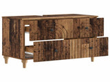 Bathroom Sink Cabinet ALKMAAR Old Wood 82 x 41x 59 cm 896143