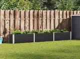 Garden Raised Bed 300x50x54 cm WPC Grey 318099
