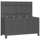 Garden Storage Box Grey 121x55x64 cm Solid Wood Pine 823845
