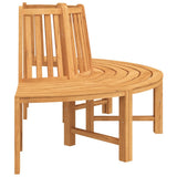 Tree Benches 2 pcs Half Round 201 cm Solid Wood Teak 3157907