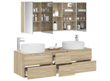 Bathroom Furniture Set 4 pcs Sonoma Oak 3407105