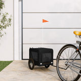 Pet Bike Trailer Black Oxford Fabric&Iron 93912
