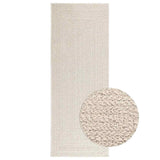 Rug ZIZUR Cream 80x200 cm Jute Look Indoor and Outdoor 4010360