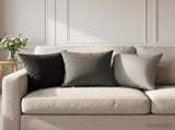 Cushion with Pillow HEERLEN 12 pcs Black Polyester 924699