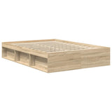 Bed Frame without Mattress Sonoma Oak 120x200 cm 3203854