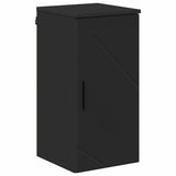 Bathroom Cabinet Wall-mounted with Door Black 30 x 31.5 x 61 cm 883345