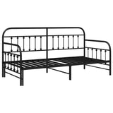Daybed Frame Black 107 x 203 cm Powder-Coated Steel 42002641