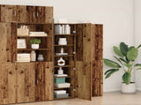 Highboard 2 pcs Old Wood 50 x 42.5 x 185 cm 3365585