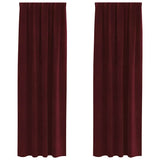 Blackout Curtains 2 pcs Wine Red 140 x 260 cm Velvet 4107307
