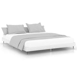 Bed Frame without Mattress White 120x200 cm Engineered Wood 832253