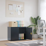 File Cabinet Anthracite 90x40x70 cm Steel 339723