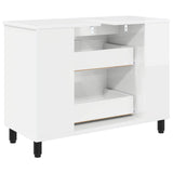 Bathroom Vanity Unit High Gloss White 80 x 35 x 60 cm 889389