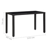 Patio Furniture Black 42596