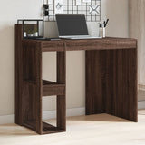 Office Desk Brown Oak 103.5x56.5x94 cm Engineered Wood 847981