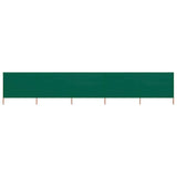 5-panel Wind Screen Fabric 600x120 cm Green 47161