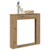 Fireplace Surround Artisan Oak 100x20x100 cm Engineered Wood 854579