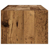 TV Cabinet with LED Lights Old Wood 100X35.5x25 cm 860245