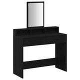 Dressing Table Black Oak 100 x 41 x 140 cm Engineered Wood 865146