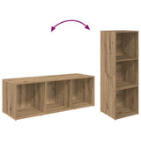 TV Cabinet Set Wall-mounted 2 pcs Artisan Oak 107 x 35 x 37 cm 3393548