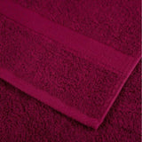 12 Piece Premium Towel Set SOLUND Bordeaux 600 gsm 137573