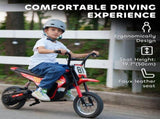 Kids Electric Motorbike 3 Gearboxes Speed Ride on Motorcycle with 41min Ranges - Red T3398P422425