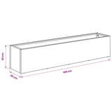 Garden Planter Black 100 x 20 x 20 cm Cold-rolled Steel 8005176