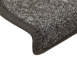 Stair Mats 15 pcs 56x17x3 cm Dark Grey Half Round 322368