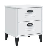 ZNTS Bedside Cabinet VIKEN White Engineered Wood 374908