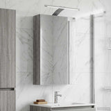 Bathroom Mirror Cabinet with Door Grey Sonoma 30 x 10.5 x 50 cm 889020