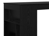 Bar Table Black Oak 102 x 50 x 103.5 cm Engineered Wood 8003918