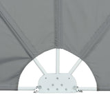 Collapsible Terrace Side Awning Grey 240x160 cm 44563